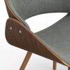 Malden - Bentwood Dining Chair With Wood Back - Distressed Gray - Image 4
