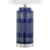 Casa - Contemporary Table Lamp (Set of 2) - Glossy Navy Crackle / Polished Nickel / White - Image 4