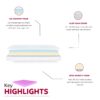 6" Full Size Gel Memory Foam Mattress In A Box With Aloe Vera Cover - Pink - Image 8