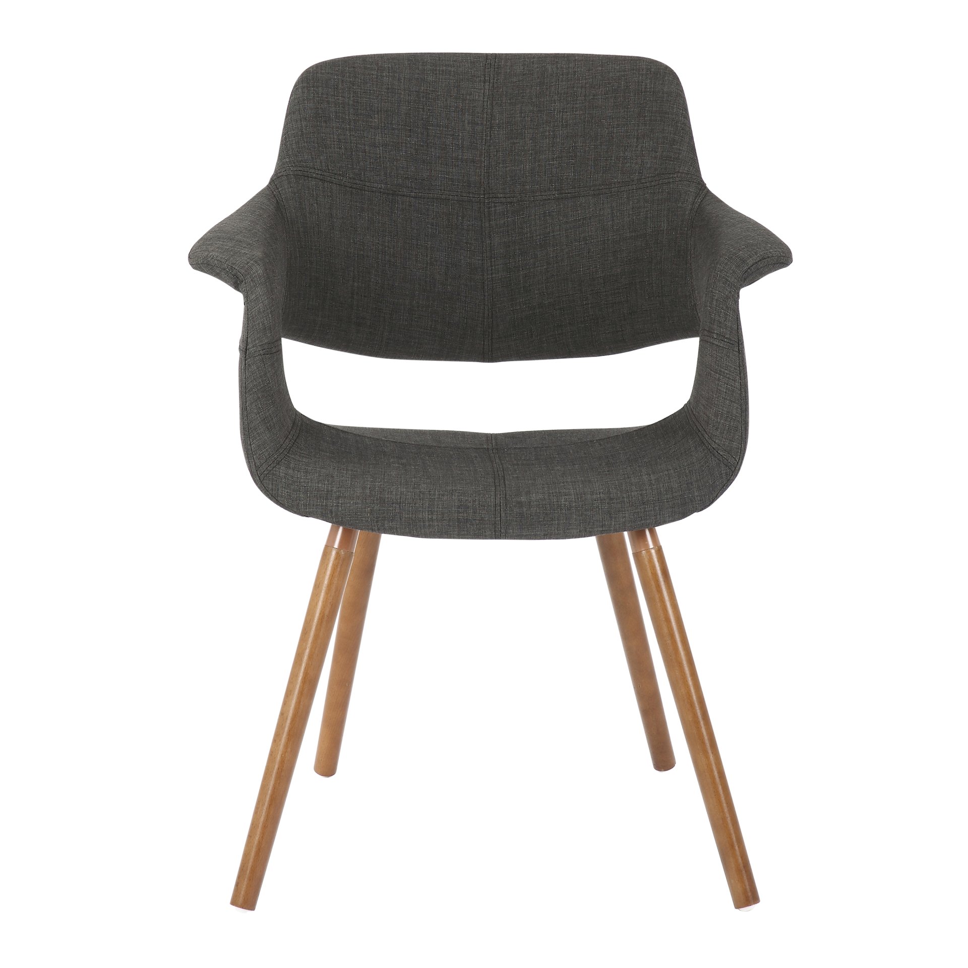 Vintage Flair - Mid-Century Modern Chair (Set of 2) - Walnut / Charcoal - Image 5