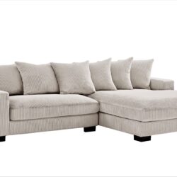 Luxe - Oversized 2 Piece Right Facing Sectional Couches For Living Room, L Shaped Sofa With Chaise - Ivory