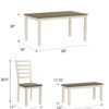 Radiant - 6 Piece Dining Table Set - Brown / White - Image 5