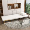 3 In 1 Convertible Folding Sofa Bed With Adjustable Backrest And Pillow - White - Image 4