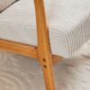 Accent Chair & Pillow Upholstered Arm Chair - Beige - Image 7