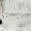 Oval Halo Unbreakable Plastic Champagne Flutes (Set of 4), Acrylic Wedding Mimosas Glasses, 4Oz - Clear - Image 5