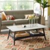Parker - Coffee Table With Storage Shelf - Off-White / Black - Image 2