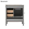 30" Bathroom Vanity With Soft Close Storage - Gray - Image 11