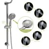 Chrome Round Dual Shower Heads Set With 10" Overhead And Hand Shower, Metal & Plastic Construction - Chrome - Image 8