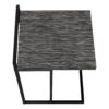 Accent Table, C - Shaped, Stylish Modern - Gray - Image 5