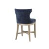 Carson - Counter Stool With Swivel Seat, Wingback - Navy - Image 4