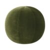 Luna - Round Sphere Accent Ball Throw Pillow - Olive Green - Image 7