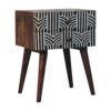 Inlay - Edessa Bone Bedside Table - Caramel - Image 2