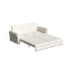 Pull Out Sofa Bed, 3 In 1 Convertible Sleeper Sofa With Nailhead Trim & Rolled Arm, Multi Functional Sofa Bed For Living Room, Bedroom, Apartment, Office - Cream White - Image 10
