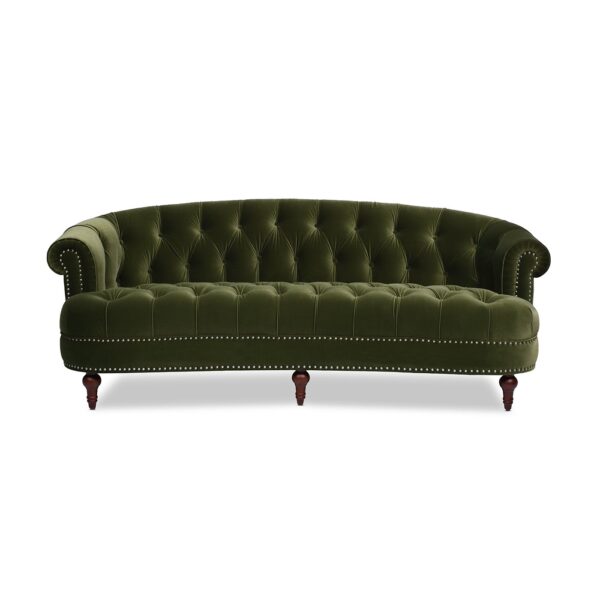 La Rosa - Victorian Chesterfield Tufted Sofa - Olive Green