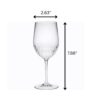 Tritan Hammer - Leadingware Unbreakable Design Plastic Wine Glasses (Set of 4), Bpa Free, 12Oz - Clear - Image 3