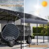 Heavy Duty Carport With Galvanized Roof And Enhanced Base - Anthracite - Image 4