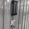 Industrial - 20' x 10' Heavy Duty Metal Garage Shed - Dark Gray - Image 12