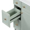 24" Bathroom Vanity Cabinet With Sink - Green - Image 14