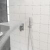 Dual Shower Head System With 12" Square Rainfall Shower And Rough In Valve - Chrome - Image 4