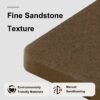 3D LED Sandstone Wall Decor With Simulated Plants, Glass Vase & Remote Control - Light Coffee - Image 13