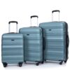 Expandable 3 Piece Luggage Sets Pc Lightweight & Durable Suitcase With Two Hooks, Spinner Wheels, Tsa Lock, (21/25/29) - Dark Green - Image 4