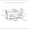 Acadian - Entryway Storage Bench With Shelf - Brown - Image 13