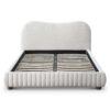 Norme - Queen Size Upholstered Low Profile Platform Bed - Cream - Image 7