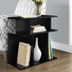 Accent Table, Side, Durable Construction Contemporary & Modern - Black