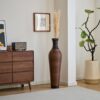 Tall Standing Designer Floor Vases With Elegant 2 Tone Finishes Ideal For Decorating Living Rooms, Bedrooms, Entryways Perfect For Decorating Your Home - Black / Gray - Image 19