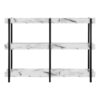 Accent Console Table For Entryway, Contemporary And Modern - White / Gray - Image 4