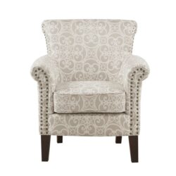 Brooke - Tight Back Club Chair With Nailhead Trim - Multicolor