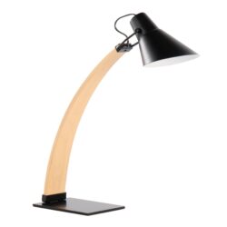 Noah - Contemporary Table Lamp - Natural / Black