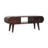 Circular TV Unit - Walnut - Image 2
