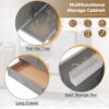 30" Bathroom Vanity With Soft Close Storage - Gray - Image 8