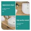 Vessel Bathroom Sink With Design - White - Image 6