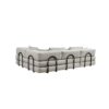 Oversized Upholstered Sectional Sofa Couch Set, Modular L Shaped Floor Sofa Set With 6 Pillows For Living Rooms - Light Gray - Image 15