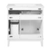 30" Bathroom Vanity With Sink, Soft Close Storage Cabinet - White - Image 17