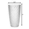 Leading Ware Diamond Cut Acrylic Drinking Glasses (Set of 4), Bpa Free, 19Oz - Clear - Image 3