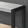 Accent Side Table, Narrow, Small, 2 Tier, Contemporary & Modern - Gray - Image 8