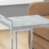 Accent Table, C - Shaped, Modern & Convenient Design - Gray - Image 8
