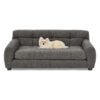 Modern Dark Pet Sofa With Backrest And Armrests Linen Fabric, For Small And Medium Dogs - Dark Gray - Image 8