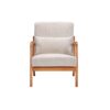 Accent Chair & Pillow Upholstered Arm Chair - Beige - Image 15