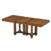 Topmax - 7 Piece Rustic Extendable Dining Table Set With Removable Leaf, 2 Arm Chairs And 4 Armless Chairs - Brown - Image 9