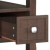 Acadian - Narrow Side Table With Drawer - Brown - Image 7