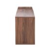 Minimalist Cube TV Stand With Adjustable Open Storage Shelves - Acacia Wood - Image 19