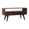 Curved Media Unit - Walnut - Image 2