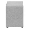 Nightstand, Storage Drawer, Upholstered, Elegant Design, Transitional - Gray - Image 4