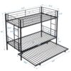 Bunk Bed With Trundle - Black - Image 3