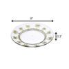Palm Tree Design 9" Acrylic Dinner Plates (Set of 4) Crystal Clear Reusable Unbreakable Kitchen Plates Bpa Free Dishwasher Safe - Clear - Image 3