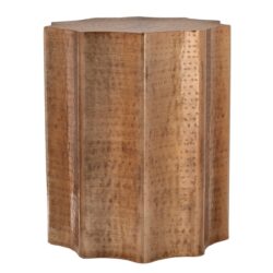Drum Accent Side Table, Contemporary - Copper